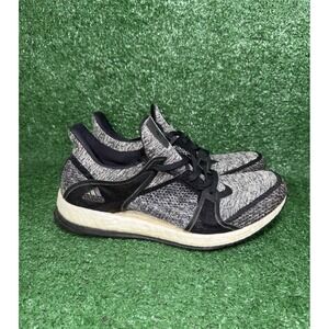 Adidas Pure Boost Women's Size 9 Black‎ White Running Walking Gym Shoes Sneakers